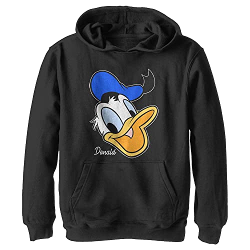 Disney Mickey & Friends - Donald Big Face YTH Hoodie Black 5/6 von Disney