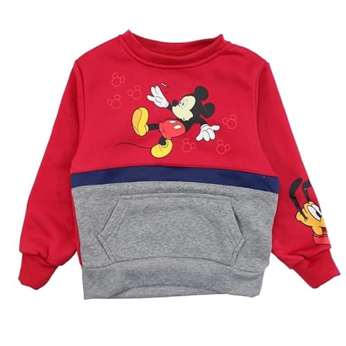 Disney Jungen Mic22-2558 S2 Pullover, rot, 8 Jahre von Disney