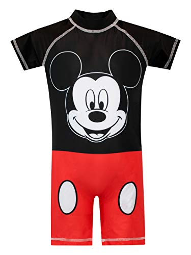 Disney Jungen Mickey Mouse Badeanzug Rot 80 von Disney