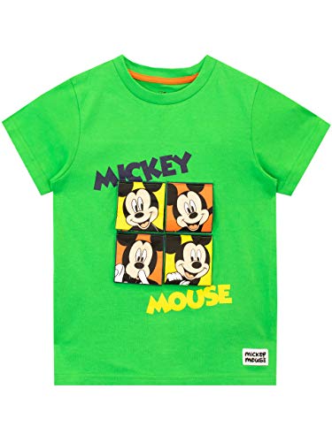 Disney Jungen Mickey Mouse T-Shirt Grün 86 von Disney