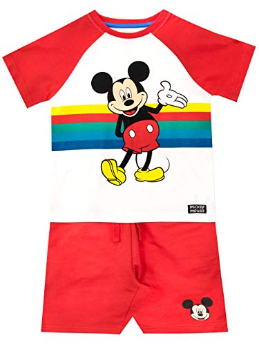 Disney Jungen Mickey Mouse T-Shirt und Shorts Set Mehrfarbig 128 von Disney