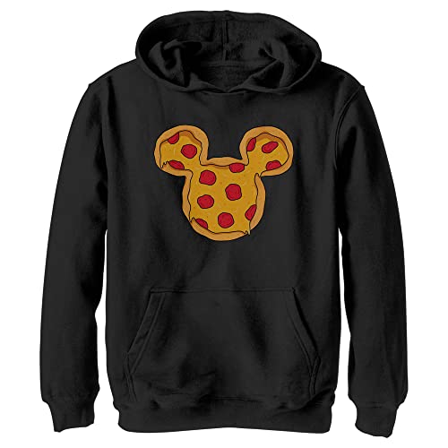 Disney Jungen Mickey Pizza Ears Hoodie, Schwarz, XL von Disney