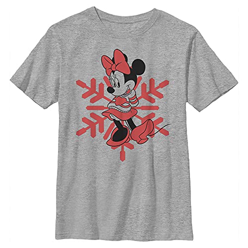 Disney Jungen Minnie Snowflake T-Shirt, L von Disney