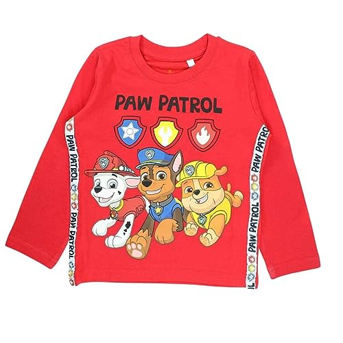 Disney Jungen Paw 52 02 2026 S2 T-Shirt, Rot, 3 Jahre von Disney