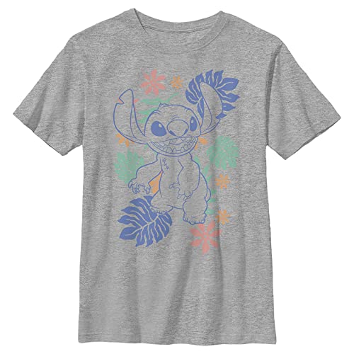 Disney Jungen Retro Tropical Tonal Stitch T-Shirt, XL von Disney