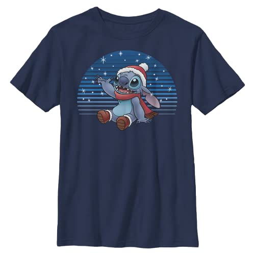 Disney Classics Lilo & Stitch - Snowing Stitch YTH Crew neck Navy blue 116 von Disney