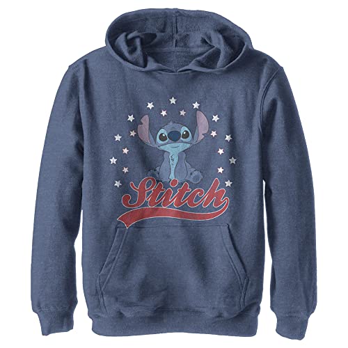 Disney Lilo & Stitch - Stitch Americana YTH Hoodie Oxford navy 7/8 von Disney