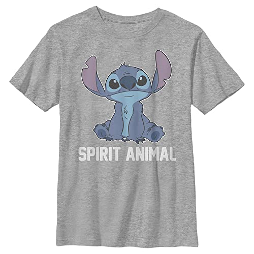 Disney Jungen Stitch Spirit Animal V2 T-Shirt, M von Disney