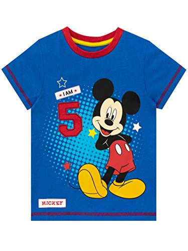 Disney Jungen T-Shirt Mickey Mouse Blau 110 von Disney