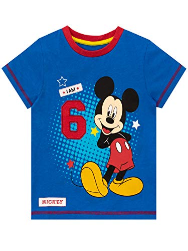 Disney Jungen T-Shirt Mickey Mouse Blau 116 von Disney