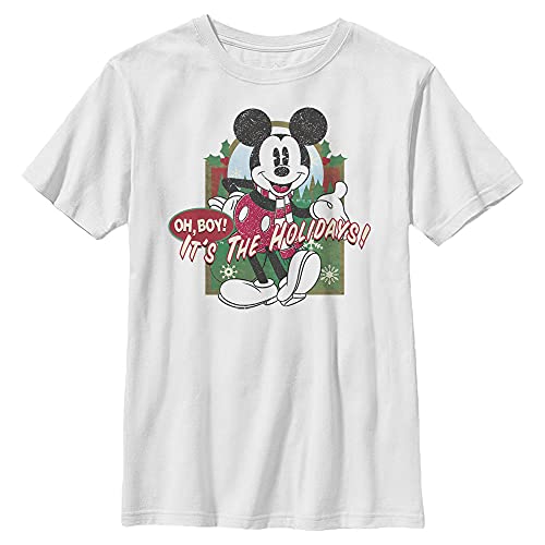 Disney Jungen Vintage Holiday Mickey T-Shirt, XL von Disney