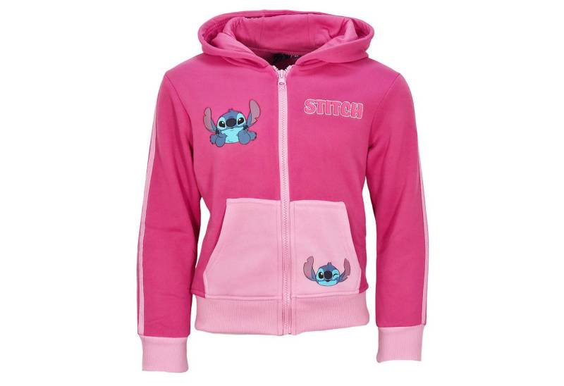 Disney Kapuzenpullover Disney Lilo u Stitch Mädchen Reißverschluss Hoodie Pullover Gr. 92 bis 128 von Disney