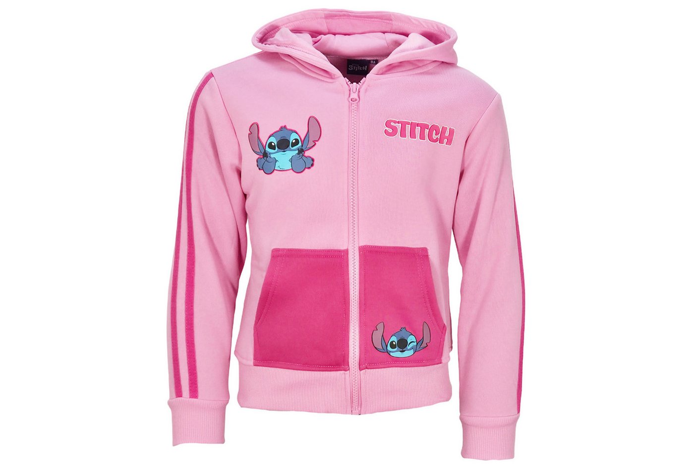 Disney Kapuzenpullover Disney Lilo u Stitch Mädchen Reißverschluss Hoodie Pullover Gr. 92 bis 128 von Disney