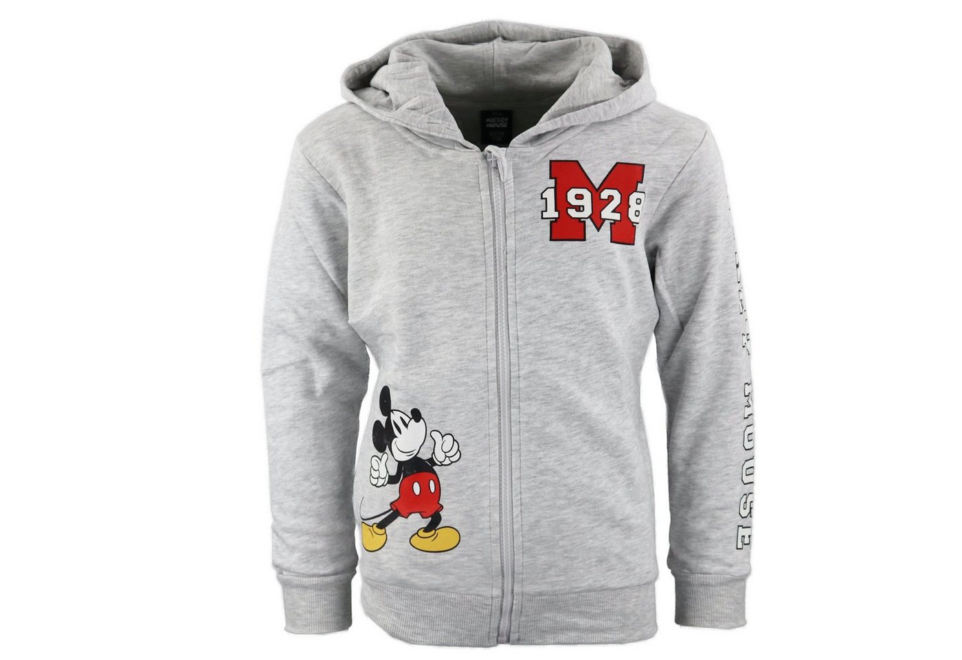 Disney Kapuzenpullover Disney Mickey Maus Kinder Jungen Reißverschluss Jacke Pulli Gr. 98 bis 128 von Disney