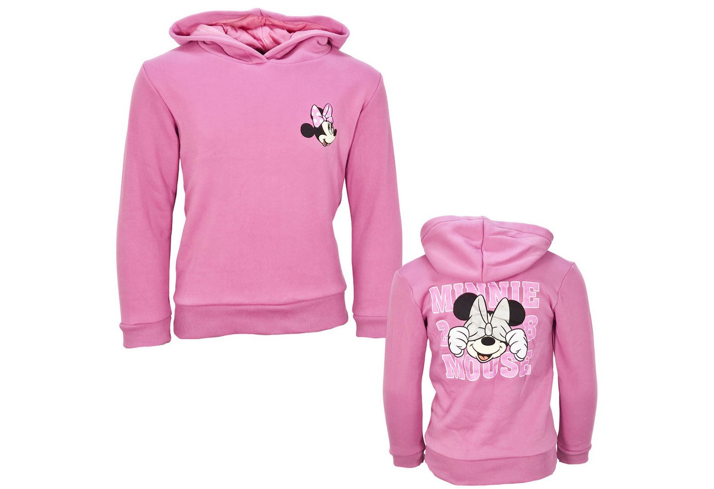 Disney Kapuzenpullover Disney Minnie Maus Mädchen Kinder Kapuzen Hoodie Pullover Pulli Gr. 92 bis 128 von Disney