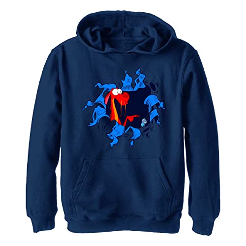 Disney Kids Princesses Oh Mushu Youth Pullover Hoodie, Navy Blue Heather, Small von Disney