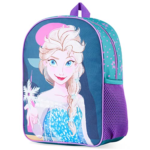 Disney Kinder Rucksack Kindergartenrucksack Mädchen Minnie Mouse Stitch Eiskönigin ELSA Backpack Rucksack Kindergarten Mädchen 3-6 Jahre Kinder Geschenke (Blau Frozen) von Disney