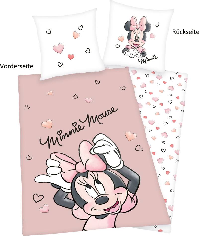 Disney Kinderbettwäsche "Disney´s Minnie Mouse" mit tollem Minnie Mouse Motiv von Disney