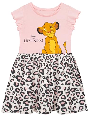 Disney Kleid | Der König Der Löwen Mädchen Kleid | Simba Sommer Top Mädchen | Rosa 128 von Disney