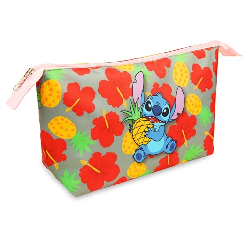 Disney Kulturtasche Damen Stitch Kosmetiktasche Kulturbeutel Damen und Teenager Mädchen Make Up Aufbewahrung Lilo und Stitch Mickey Geschenkidee (Mehrfarbig) von Disney