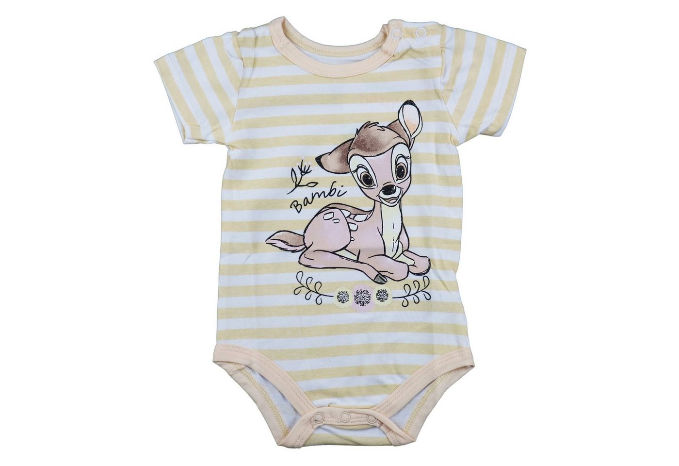 Disney Kurzarmwickelbody Disney Bambi Baby kurzarm Body Strampler Gr. 68 bis 92 von Disney