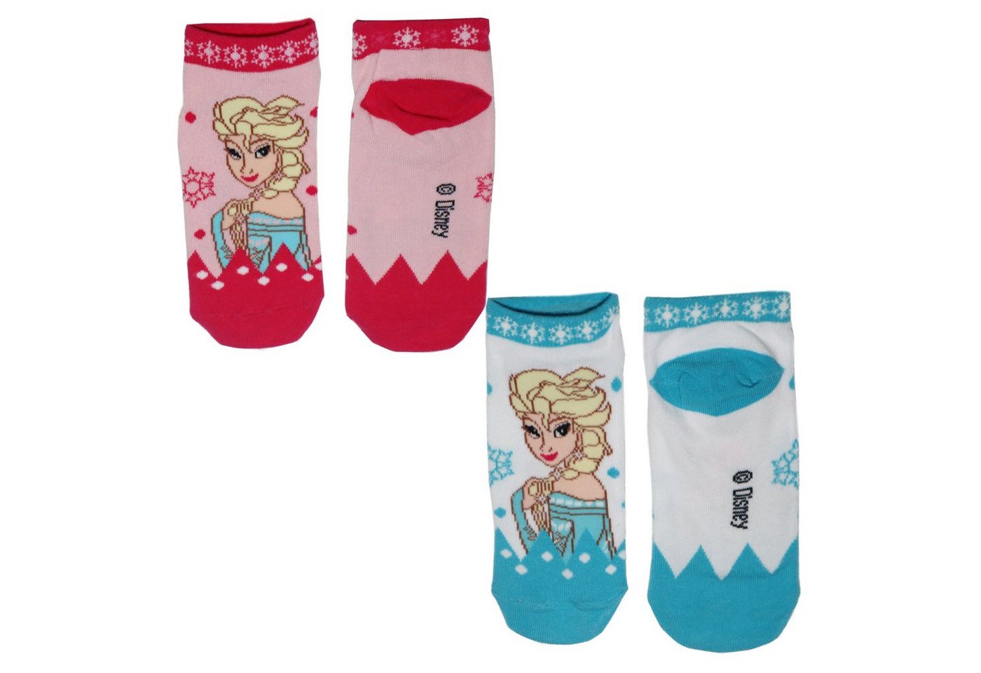 Disney Kurzsocken Disney Die Eiskönigin Elsa Mädchen Kinder kurze Socken im 2er Pack Gr. 23 bis 34 von Disney