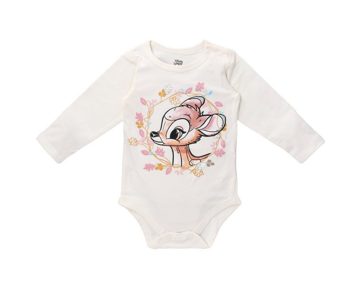 Disney Langarmbody Bambi Unisex Kinder (1-tlg) Langarm Einteiler, Body, Longsleeve-Body, Bodysuit, Stretchbody von Disney