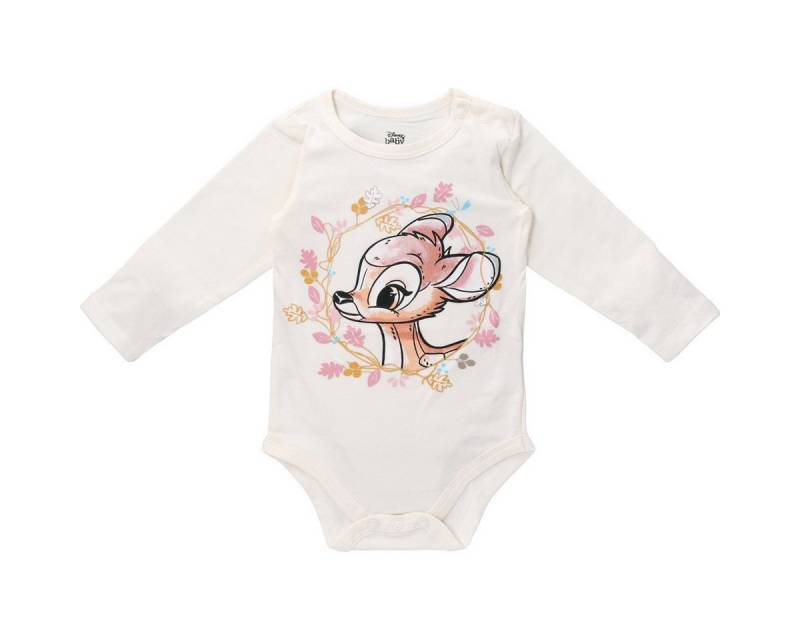 Disney Langarmbody Bambi Unisex Kinder (1-tlg) Langarm Einteiler, Body, Longsleeve-Body, Bodysuit, Stretchbody von Disney