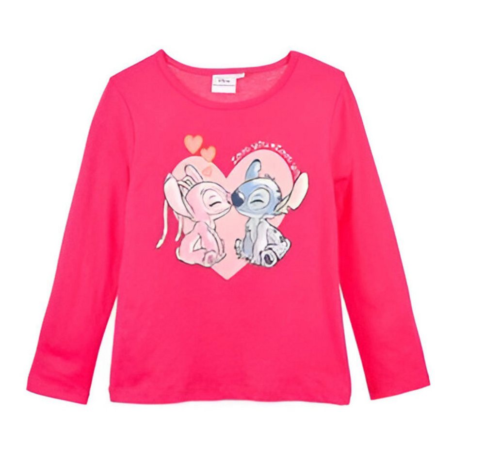Disney Langarmshirt Disney Lilo und Stitch Angel Kinder Mädchen Langarmshirt Shirt Gr. 98-128 - 100% Baumwolle von Disney