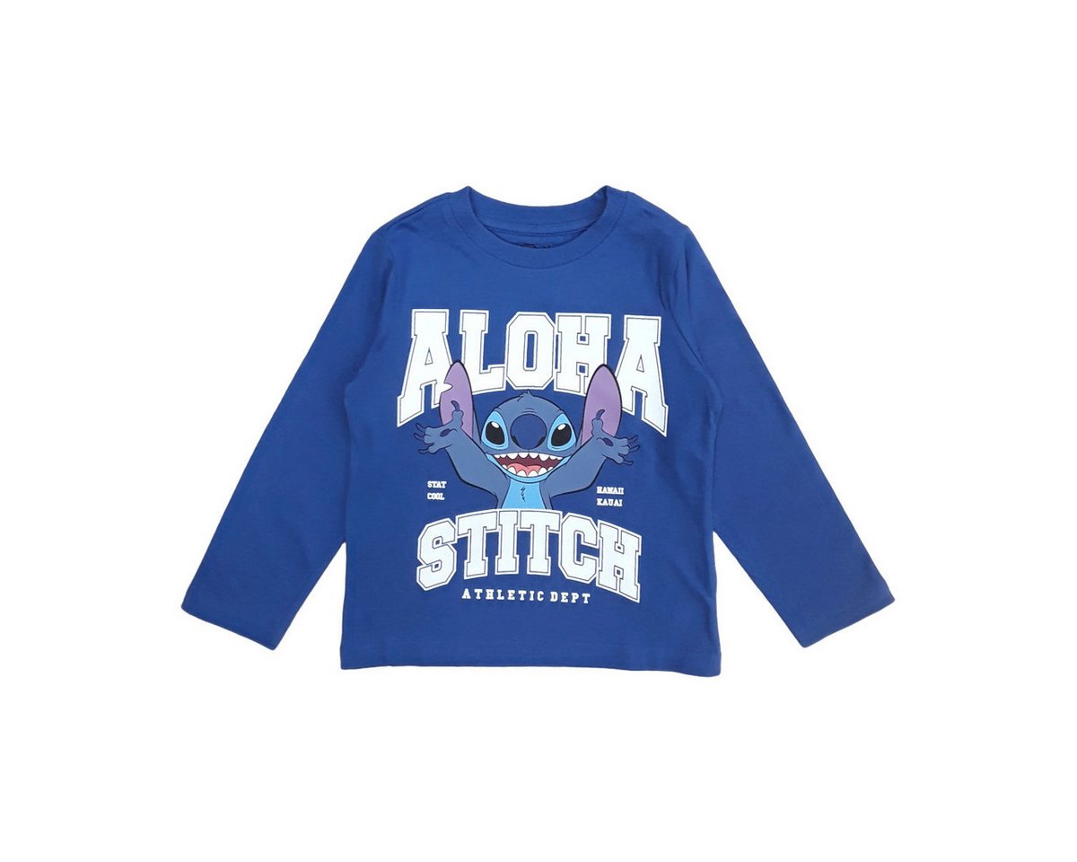 Disney Langarmshirt Lilo & Stitch Unisex Kinder Pullover, Sweatshirt, Pulli, Shirt, Longsleeve von Disney