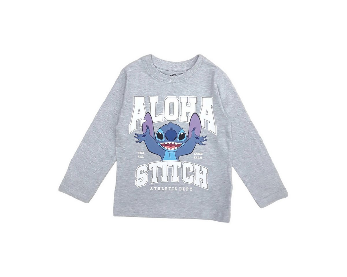Disney Langarmshirt Lilo & Stitch Unisex Kinder Pullover, Sweatshirt, Pulli, Shirt, Longsleeve von Disney
