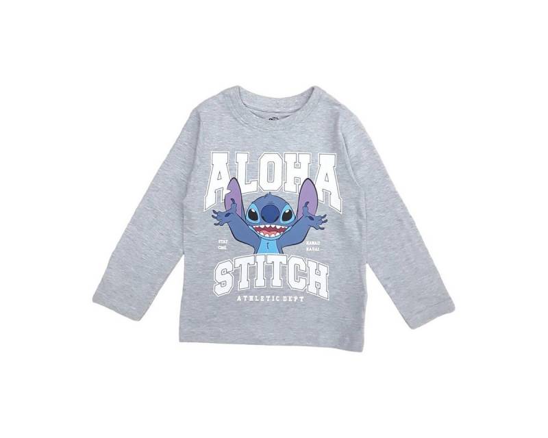 Disney Langarmshirt Lilo & Stitch Unisex Kinder Pullover, Sweatshirt, Pulli, Shirt, Longsleeve von Disney