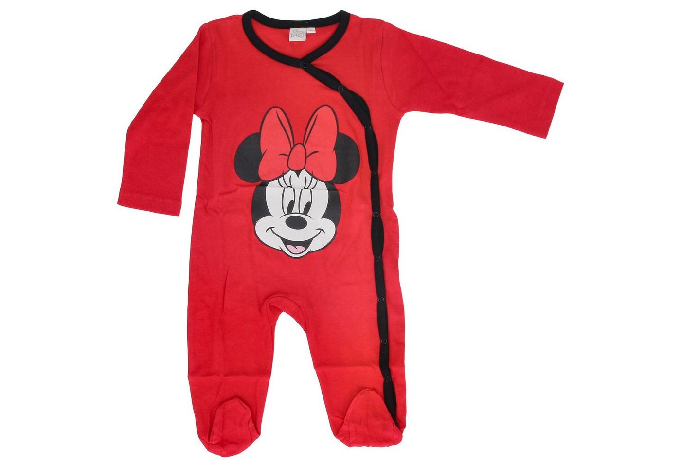 Disney Langarmwickelbody Disney Minnie Maus Baby Kleinkind Strampler Einteiler Gr. 62 - 92 100% Baumwolle von Disney