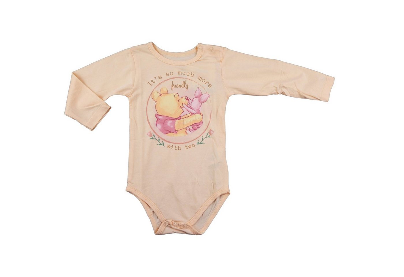 Disney Langarmwickelbody Disney Winnie der Pooh Baby langarm Body Strampler Gr. 68 bis 92 von Disney