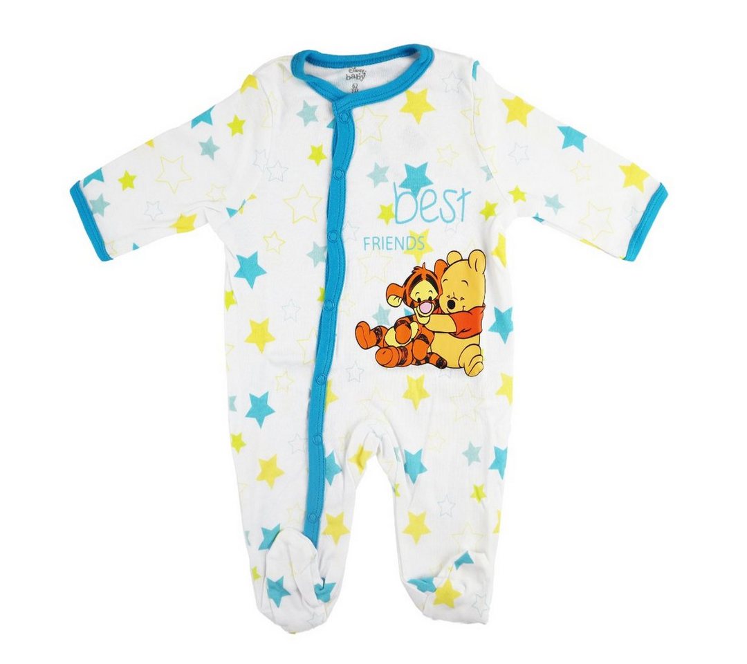 Disney Langarmwickelbody Disney Winnie der Pooh Tiger Baby Strampler Einteiler Gr. 62 bis 92, 100% Baumwolle von Disney