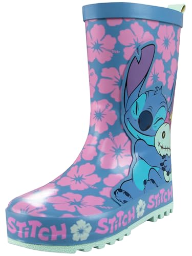 Disney Lilo Und Stitch Gummistiefel Mädchen | Regenstiefel Kinder | Kinder Regenschuhe Mädchen | Blau 28 von Disney