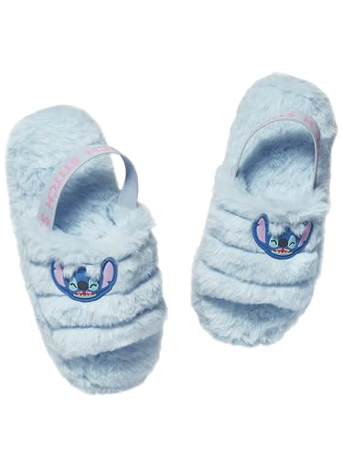 Disney Lilo Und Stitch Hausschuhe | Plüsch Schlappen | Plüsch Hausschuhe Kinder | Pantoffel Kinder Mädchen | Blau 29 von Disney