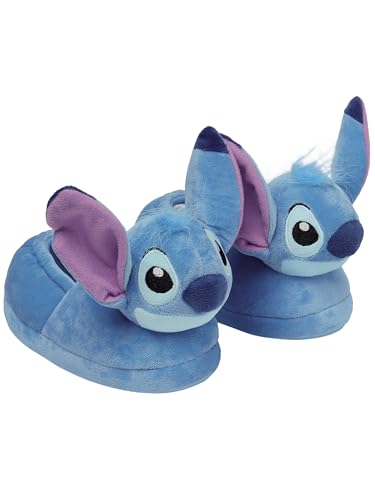 Disney Lilo Und Stitch Schuhe, Hausschuhe Kinder, 3D Stitch Hausschuhe Mädchen, Blau 32 von Disney