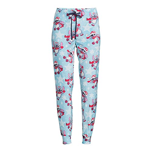 Disney Lilo and Stitch Christmas Lounge Schlafhose für Damen, Blau, 16-18 von Disney