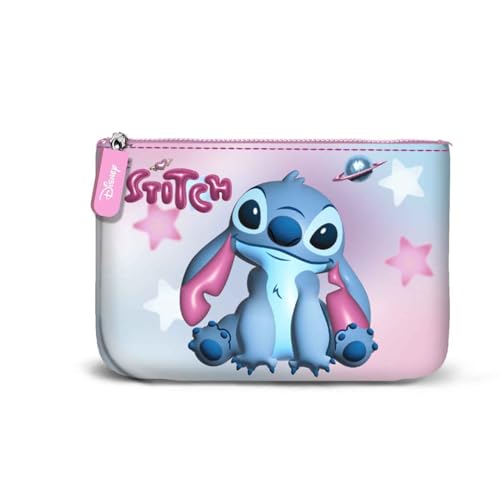 Disney Lilo und Stitch Cosmic-Kleines Quadratisches Geldbörse, Rosa, 13 x 10 cm von Disney