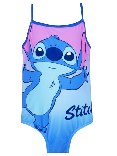 Disney Lilo and Stitch Schwimmanzug | Badeanzug Kleinkind Mädchen | Stitch Kostüm Kinder | Blau 158 von Disney
