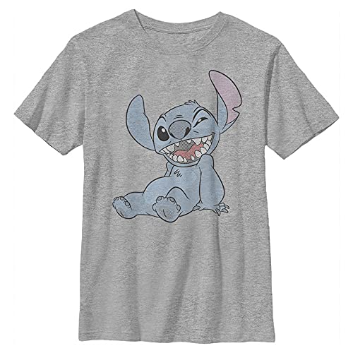 Disney Lilo & Stitch - Halftone Stitch YTH Crew neck Heather grey 104 von Disney