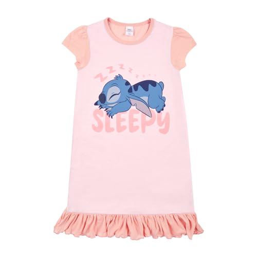 Disney Lilo & Stitch Mädchen Nachthemd Lilo & Stitch Nachthemd, rose, 8-9 Years von Disney