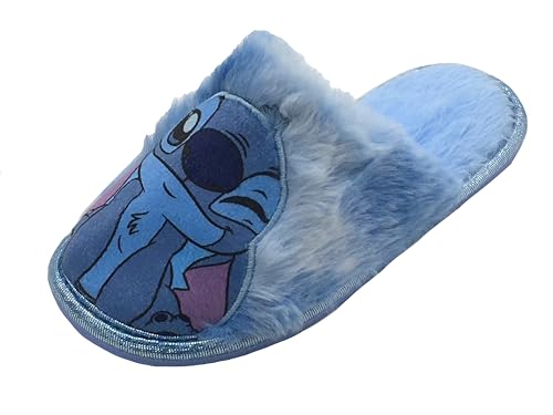 Disney Lilo & Stitch Mädchen Pantoletten Easy Slip On Hausschuhe, Blau, Größe 47-39, blau, 36 2/3 EU von Disney