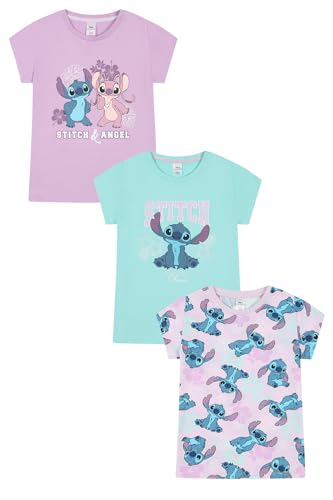 Disney Lilo und Stitch Mädchen T-Shirts 3er-Pack Kinder Multipack (10-11 Jahre) von Disney