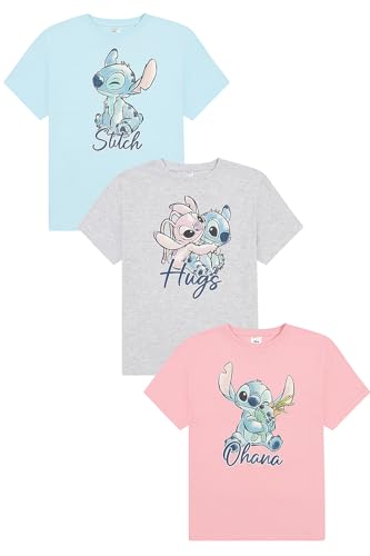 Disney Lilo und Stitch Mädchen T-Shirts 3er-Pack Kinder Multipack (5-6 Jahre) von Disney