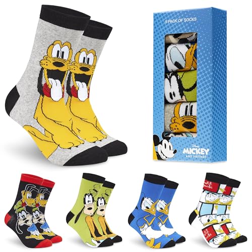 Disney Lustige Socken Herren, 5er Pack Bunte Socken Herren Set (Mehrfarbig) von Disney