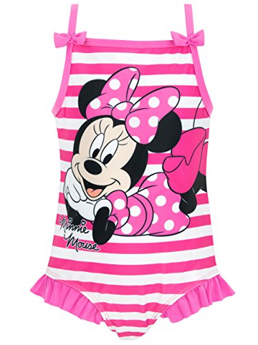 Disney Mädchen Badeanzug Minnie Mouse Rosa 122 von Disney