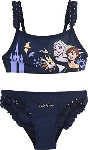 Disney Mädchen Collection Frozen Bikini-Set, Bleu Marine, 5 ans von Disney