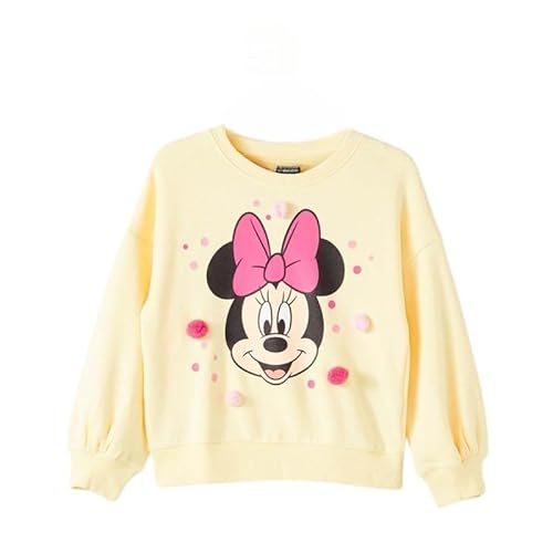Disney Mädchen Dis MF 52 18 B190 S2-7/8A Pullover, Jaune, von Disney